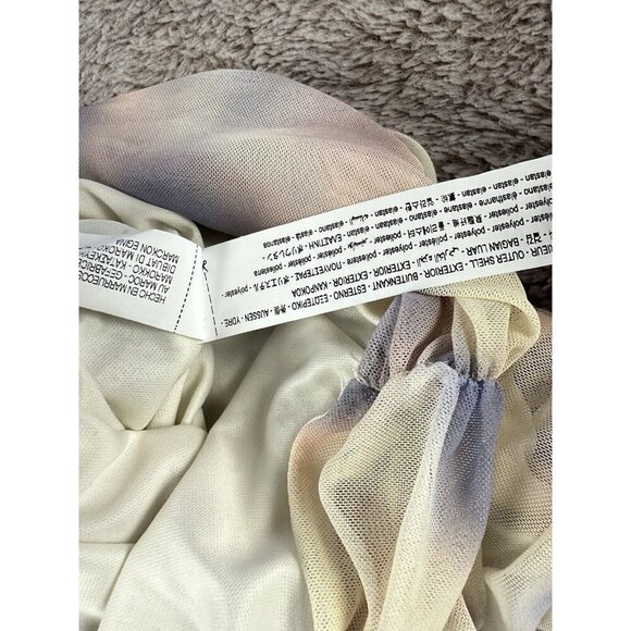 ZARA WOMEN'S CUT OUT PRINTED TULLE DRESS MULTICOLOR SIZE S New - Picture 7 of 13